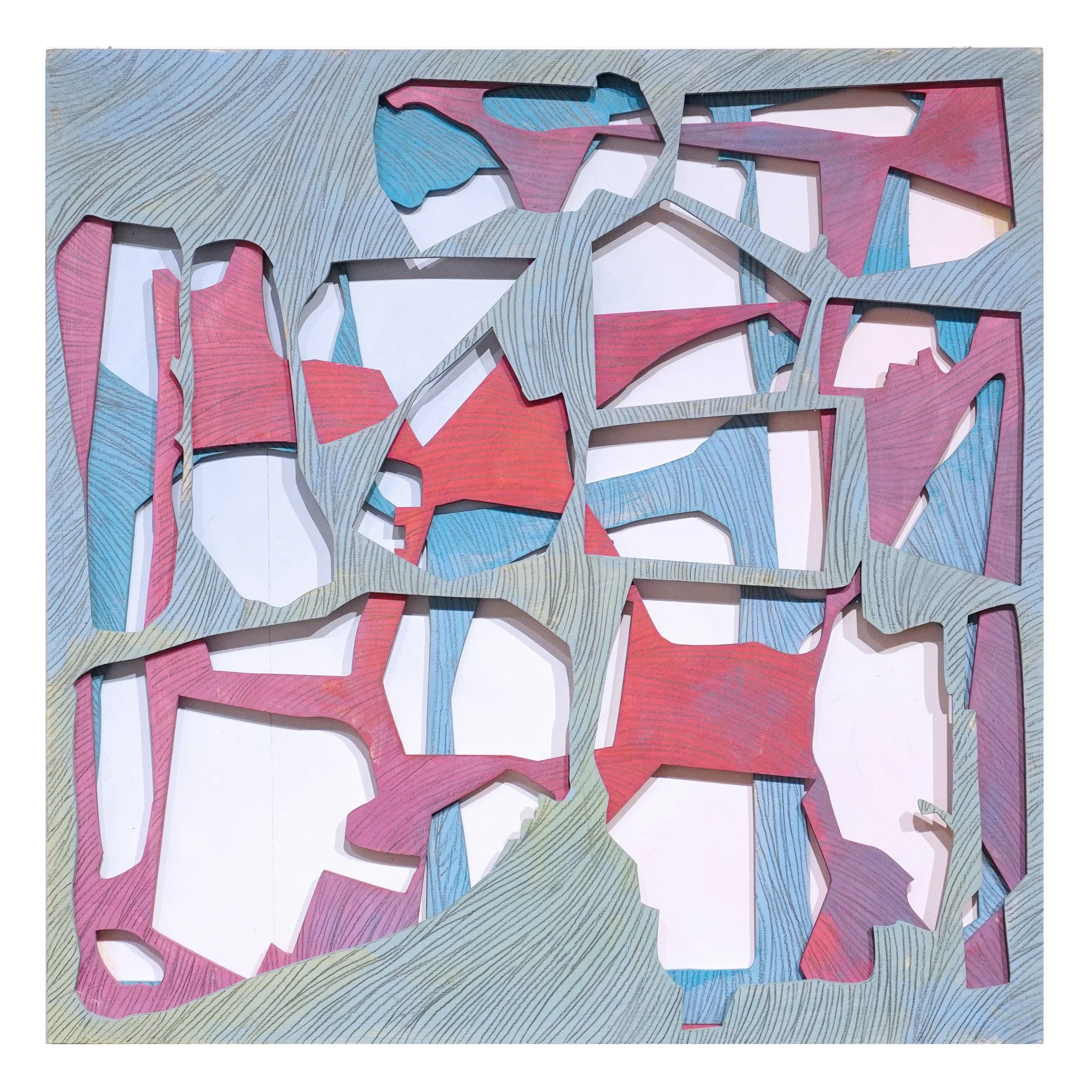 Transformer, Turnings #1, 12" x 12", Acrylic paint and graphite on panel - SOLD