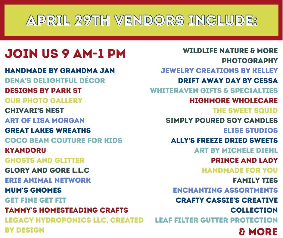 The first Glenwood Flea of the season is tomorrow from 9 AM-1 PM! Be sure to stop in and shop over 40 vendors selling second-hand gems, artisan goods, and crafty creations! Located at the Flo Fabrizio Ice Center! Admission is $2 at the door for ages 
