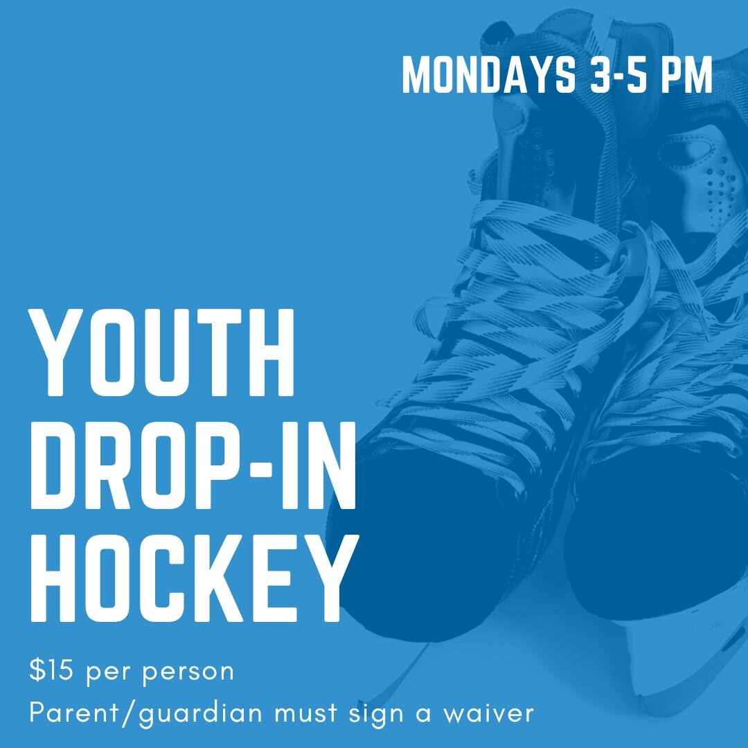 Join us on Mondays for you drop-in hockey!