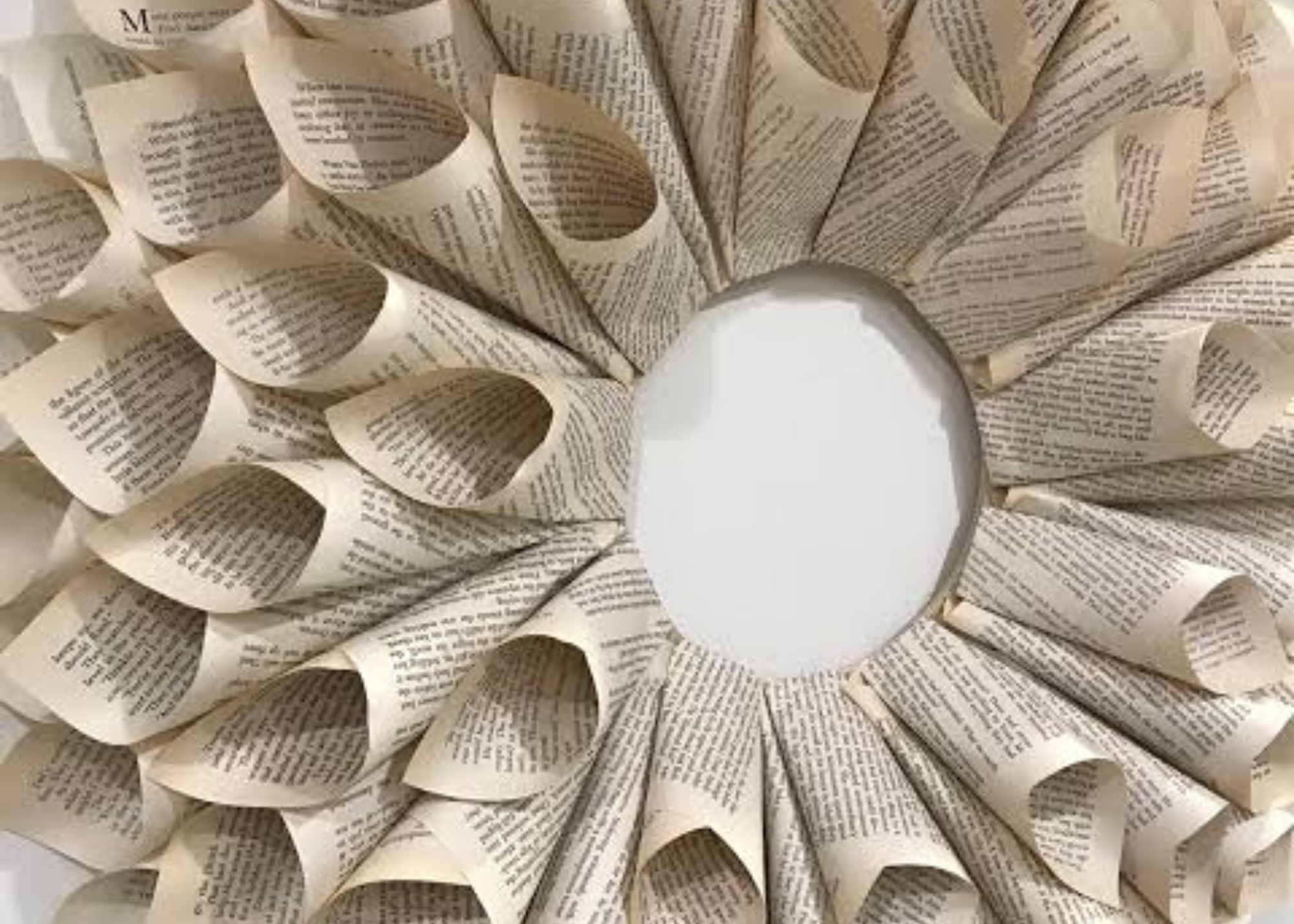 Art Unplugged: Upcycled Book Wreaths