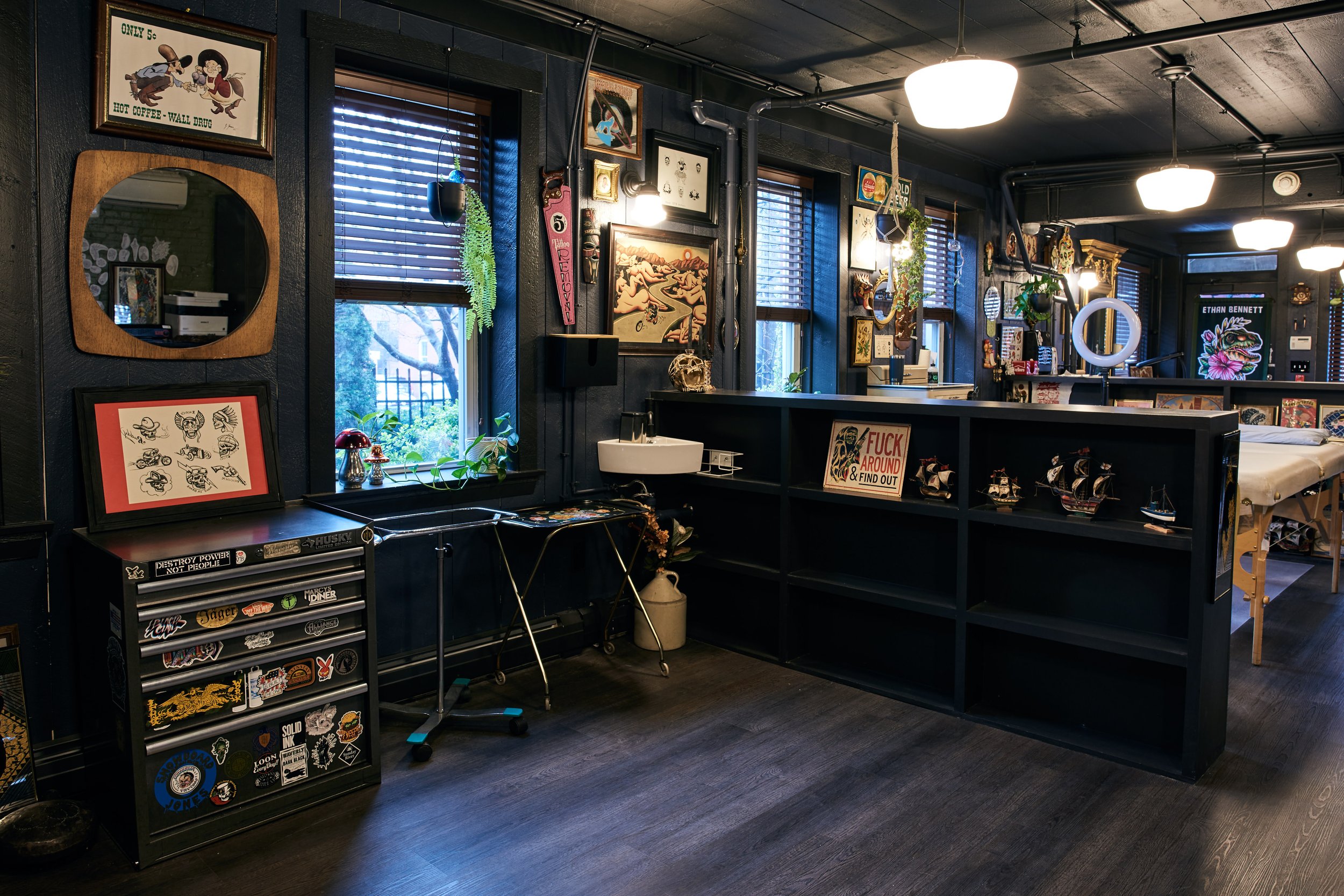 Guest Tattoo Artist Workspace at Brass &amp; Briar Studios in Portland, Maine