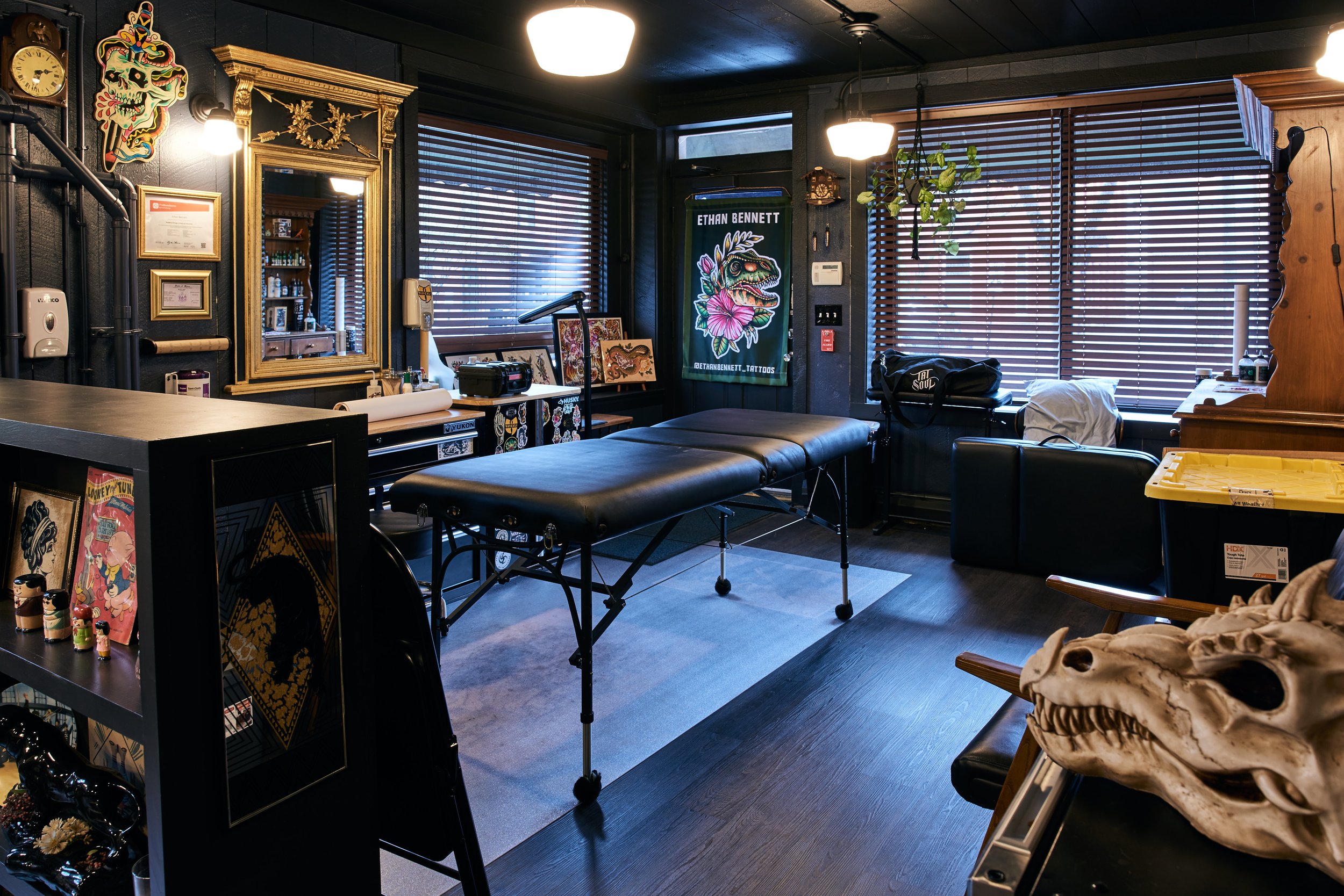 Inside Brass &amp; Briar Studios - A Tattoo and Piercing Shop in Portland, Maine