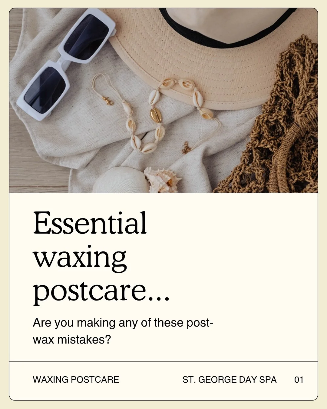 It's waxing szn☀️😎🐚👙

Who's ready for warmer weather?!

Get your waxing appointments scheduled now through the 🔗 in our bio, in our app or call our team at 435-986-3841

#utahesthetics #utahdayspa #stgeorgeutah #bodywaxing