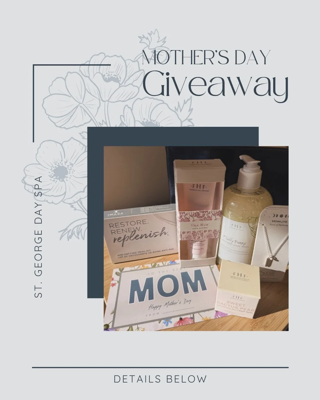 💐 GIVEAWAY ALERT $350+ VALUE! 💐

We're celebrating all the moms, bonus mamas, and mother figures out there with an incredible Mother's Day prize package! 🌸

Here's what one lucky winner will receive:

🧴 FHF Shea Butter Hand Cream
💋 FHF Nourishin