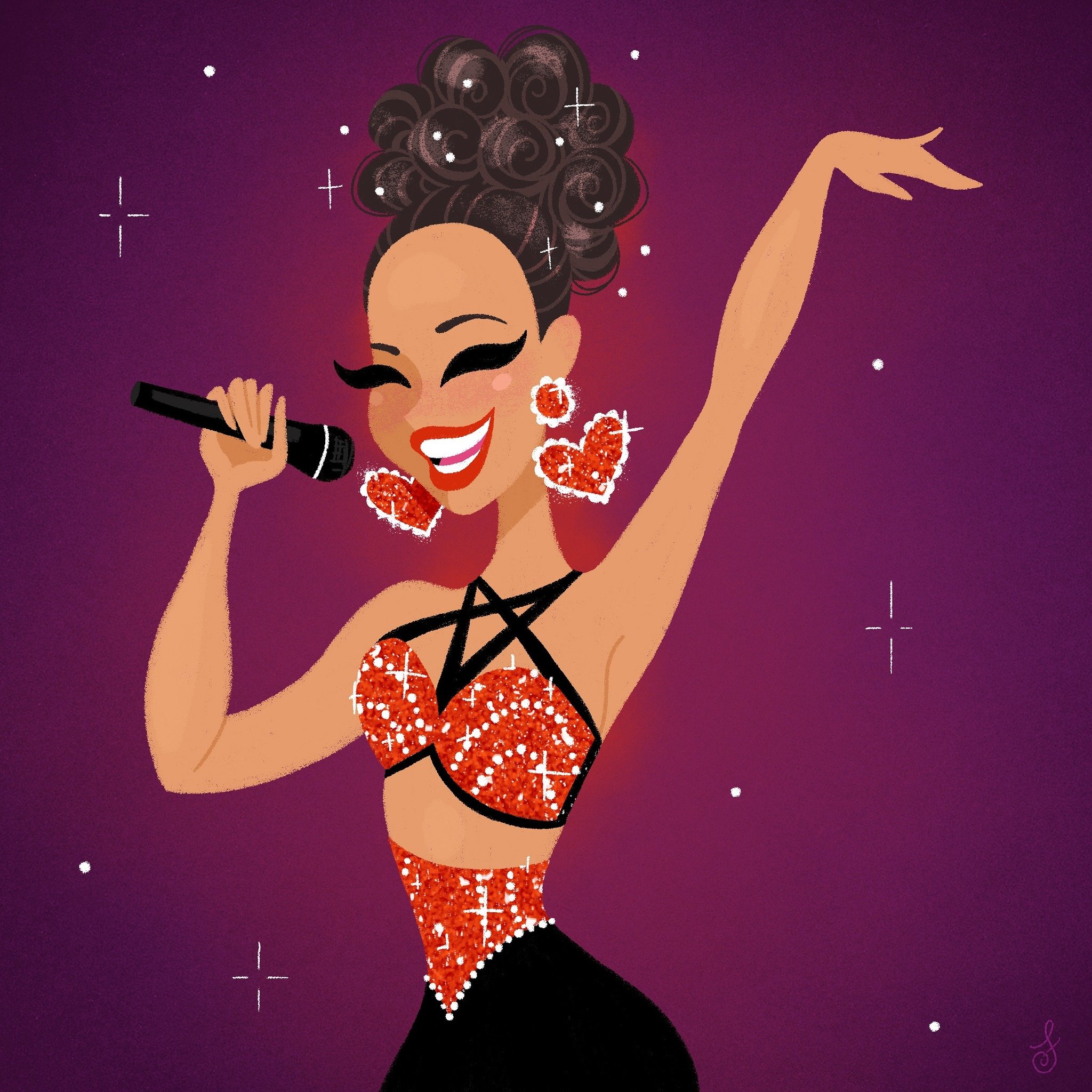 Remembering Selena on what would have been her 53rd birthday 🌹
.
.
.
.
.
#designedbyshea #vintagestylenotvintagevalues #retrostyle #womenwhodraw #womenwhodraw #womenofillustration #pinupstyle #fashionillustration #vintagestyle #selena #selenaqueenta