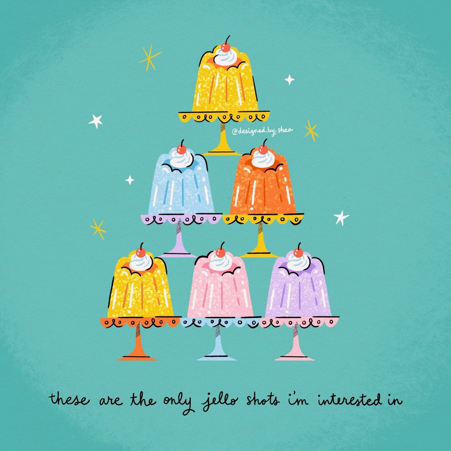 I have no jello-sy whatsoever to those who stayed up until midnight. 
.
A big thanks to all the hosts of the #frostyandfestive2025 drawing challenge! I completed all the prompts, this one being &ldquo;Gold &amp; Glitter.&rdquo; It&rsquo;s been an awe