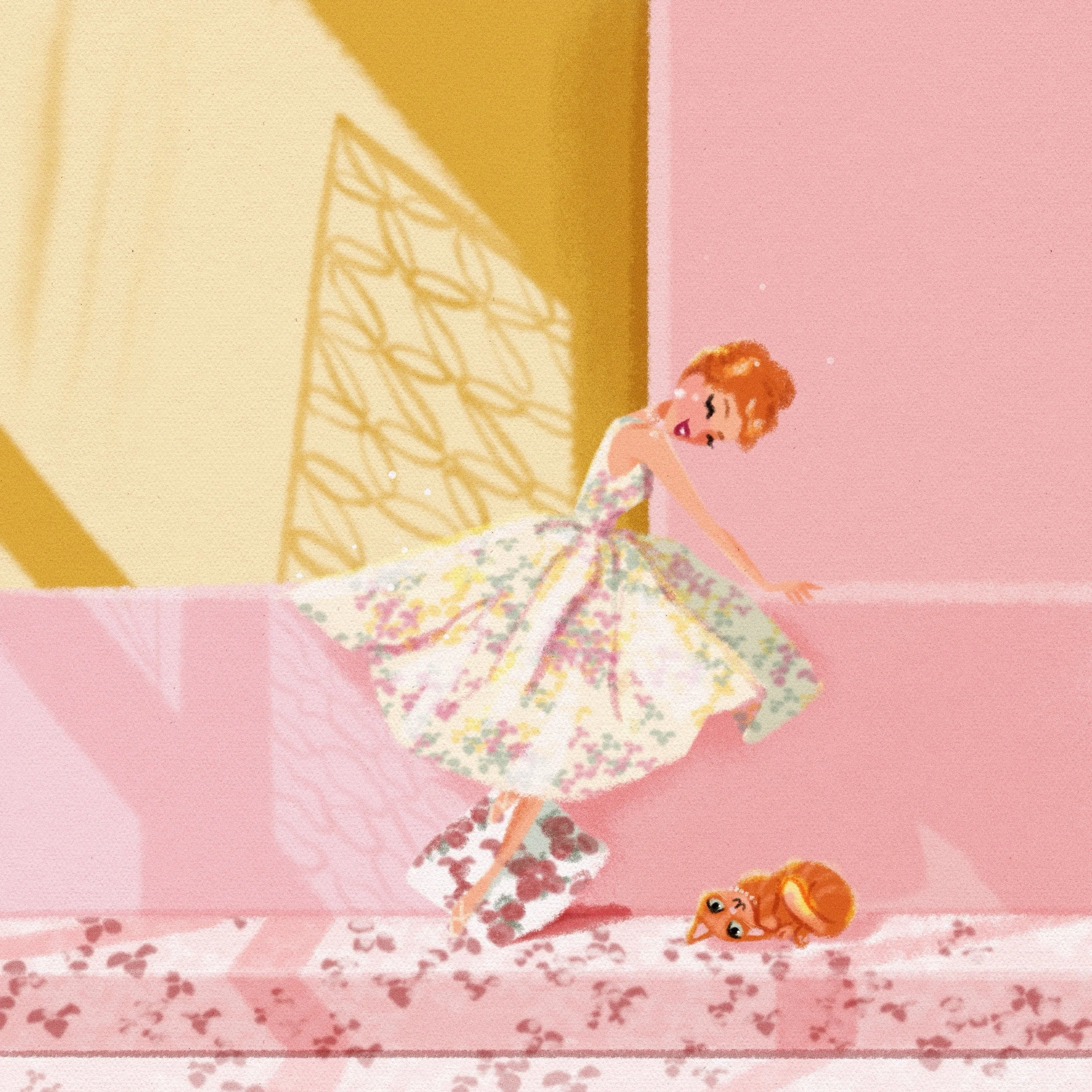 Meet Miss June from my 2026 Galendar. I&rsquo;m starting to simmer on ideas for my 2027 Galendar. Do comment if there&rsquo;s a particular theme you&rsquo;d like to see!
.
Illustration - Female Illustrator - Vintage Style - Retro Style - Cat Lady - C