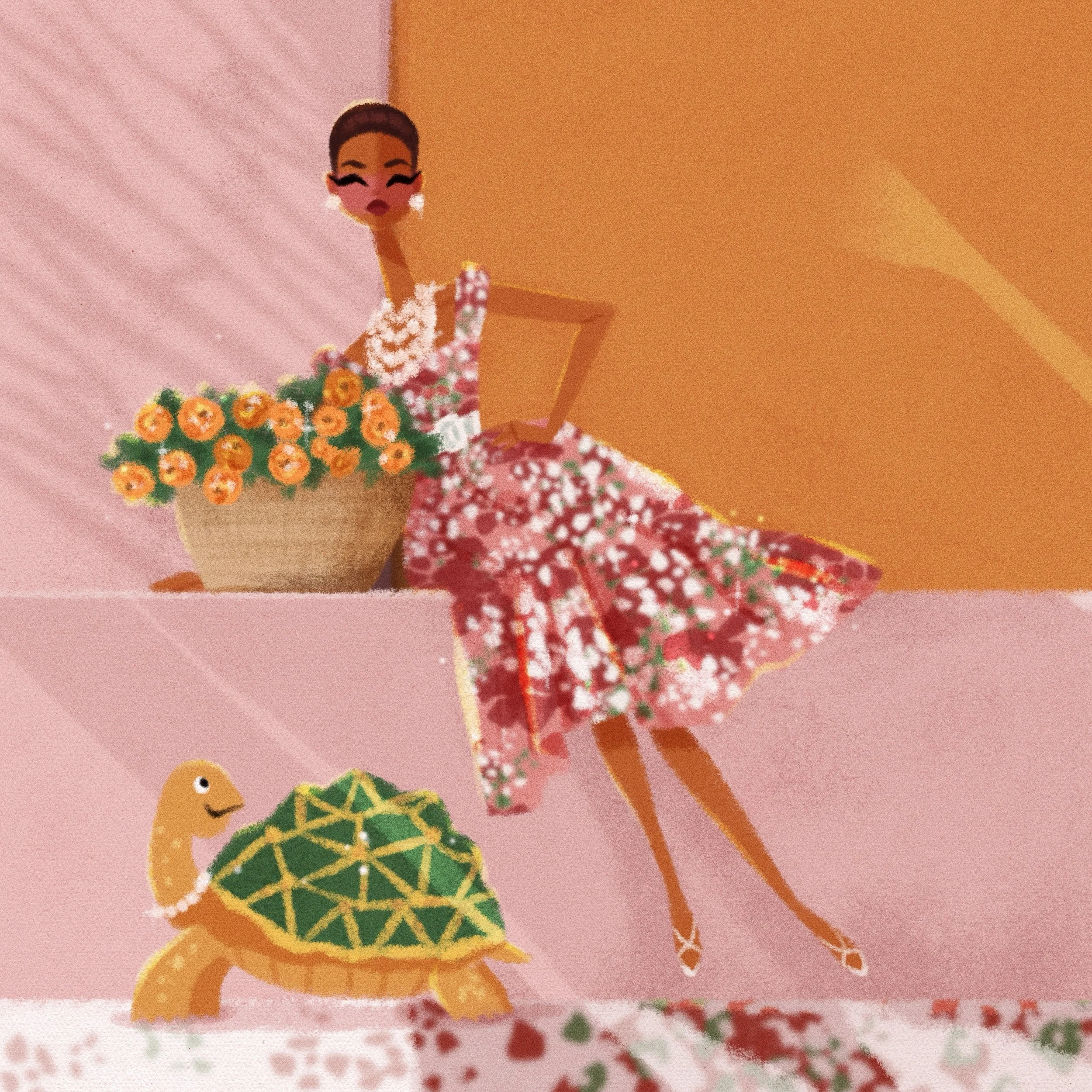 Happy August, darlings! This is Miss August from my 2026 Galendar. Wishing you a sparkly month ahead!
.
#illustration #retrostyle #characterillustration #digitalart