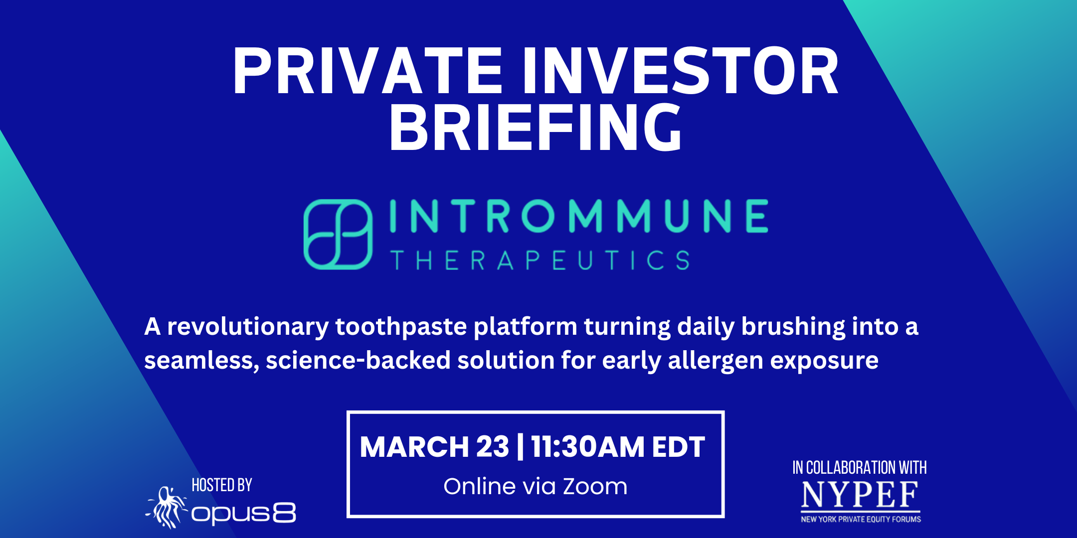 Intrommune Private Investor Briefing - Virtual