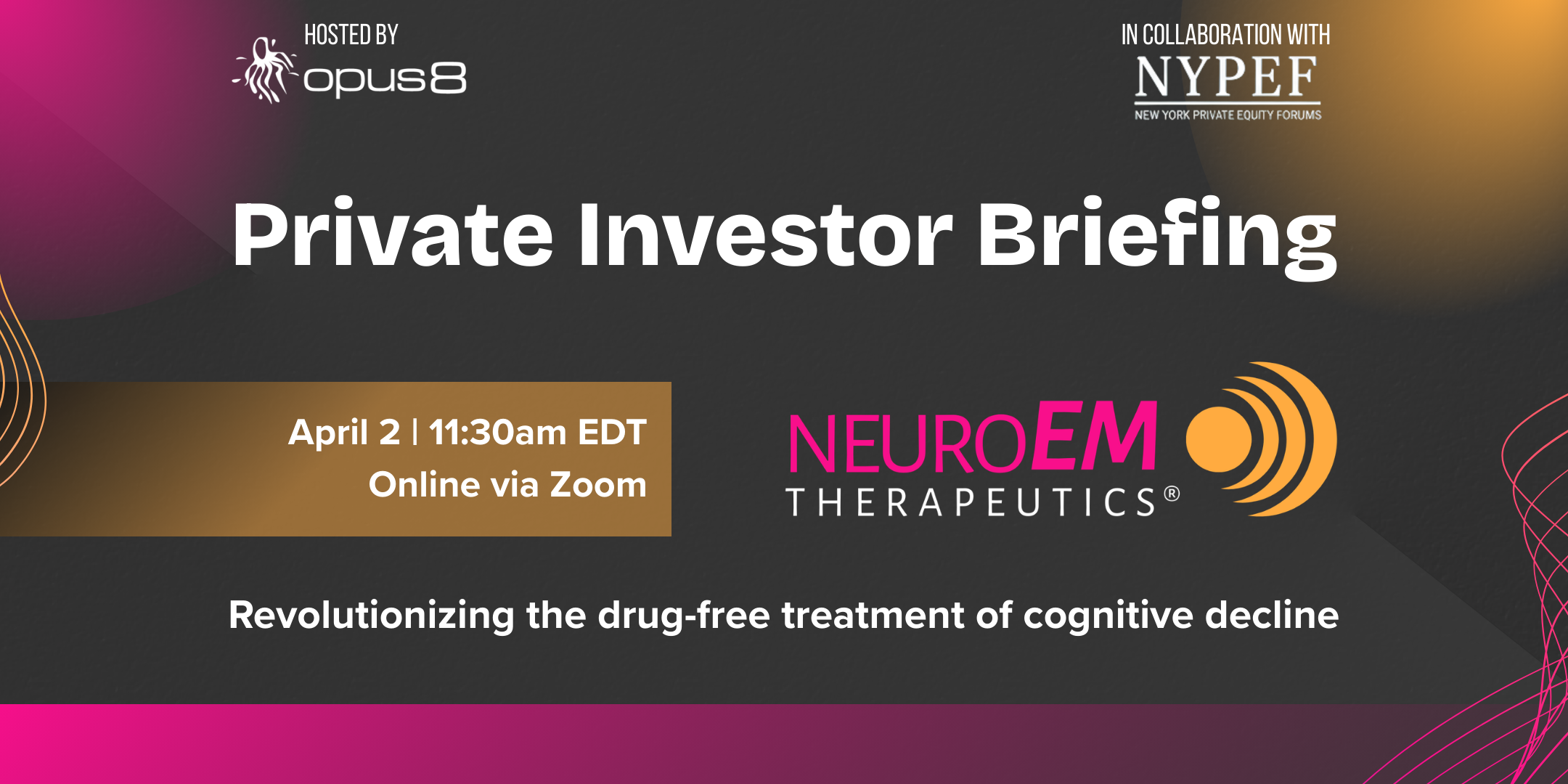 NeuroEM Private Investor Briefing - Virtual