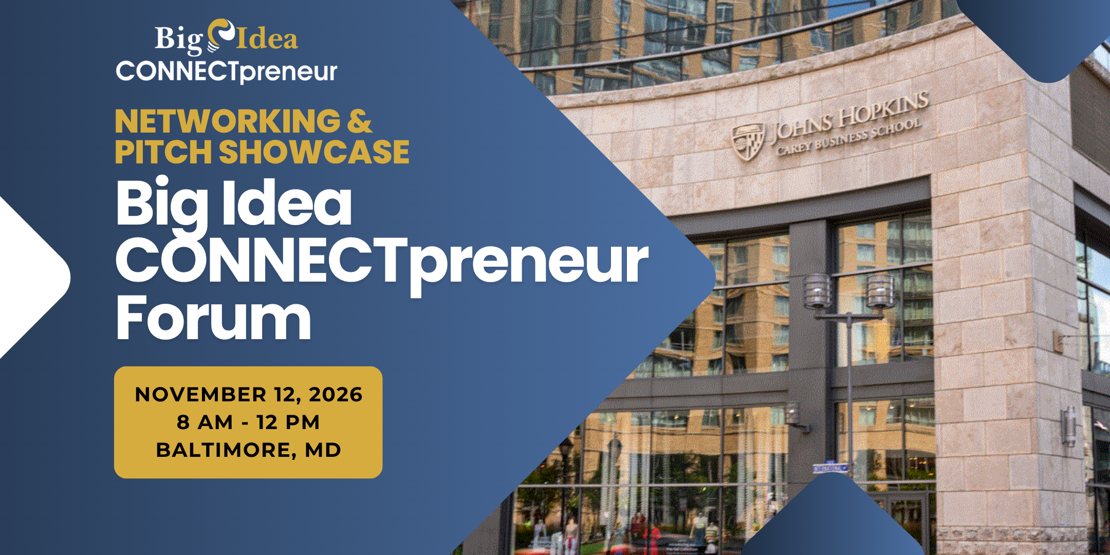Big Idea CONNECTpreneur Baltimore Forum - Nov 12 IN PERSON