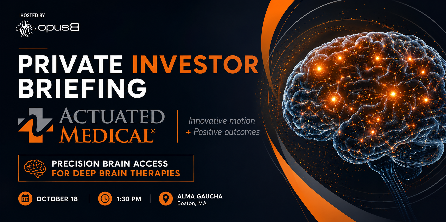 Actuated Medical Private Investor Briefing - Boston