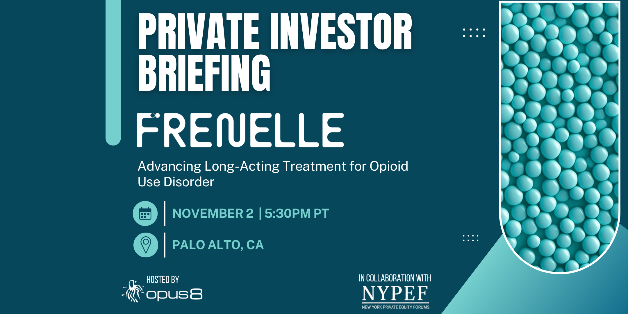 Frenelle Private Investor Briefing - Palo Alto, CA
