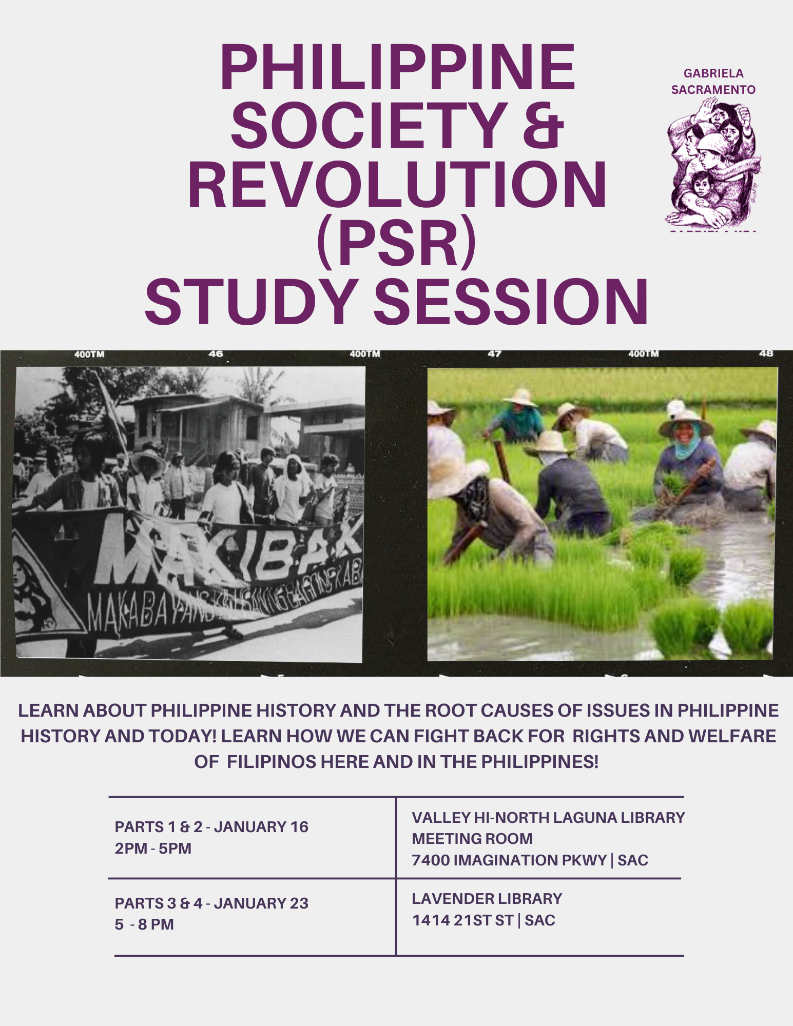 Gabriela Sacramento - Philippine Society &amp; Revolution (PSR) Study Session