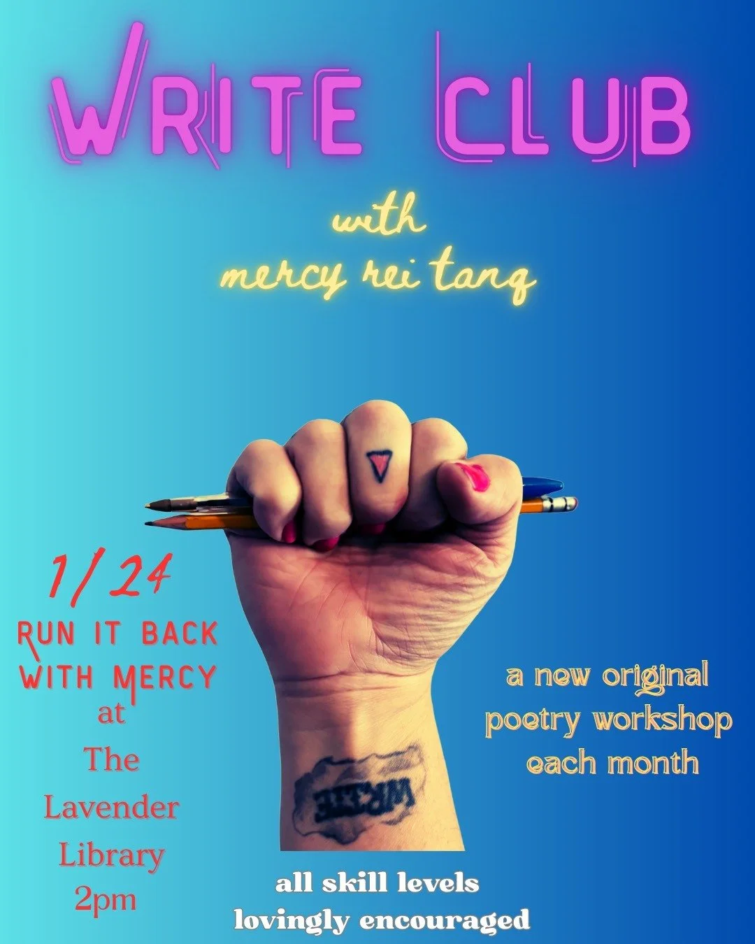 Write Club with Mercy Rei Tanq