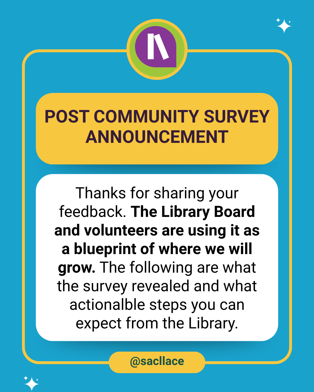 Results from our Community Survey 