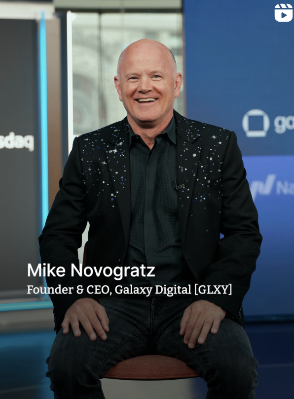 Galaxy Digital - IPO Client, CEO Social Interview