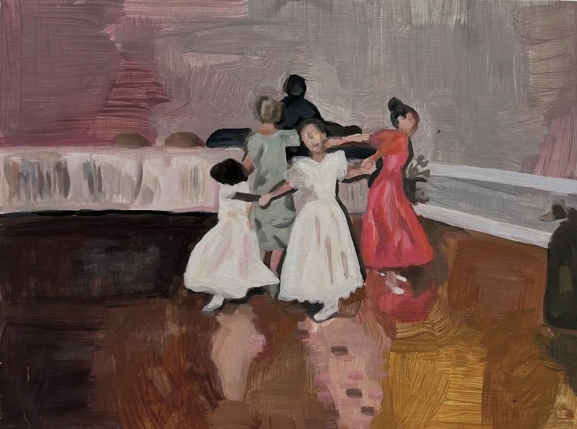 Banquet Dance, 2025, oil on panel