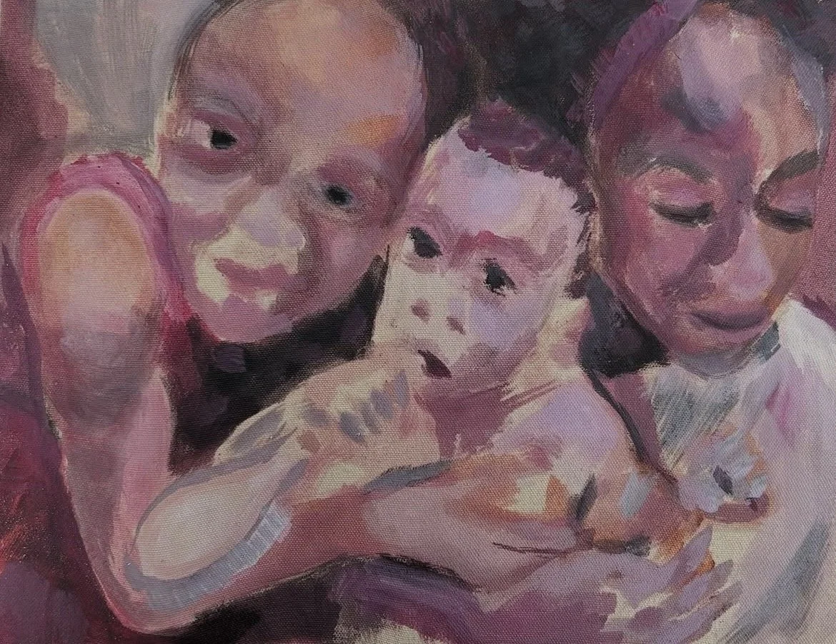 "Gesures"
2025
20'' x 16''
Distemper on canvas
