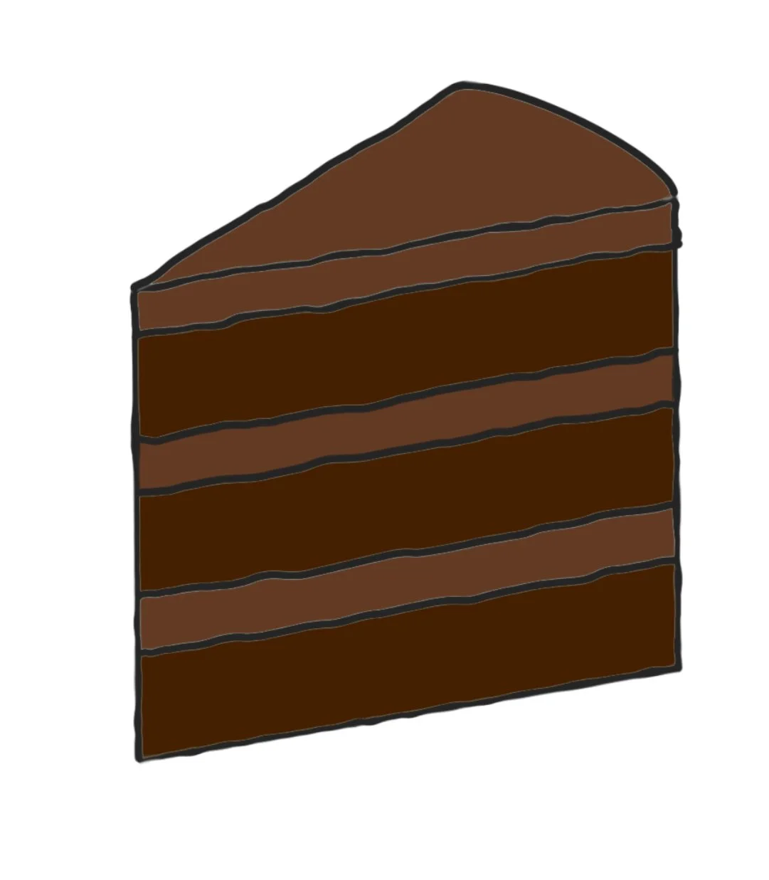 Chocolate sponge cake with chocolate buttercream