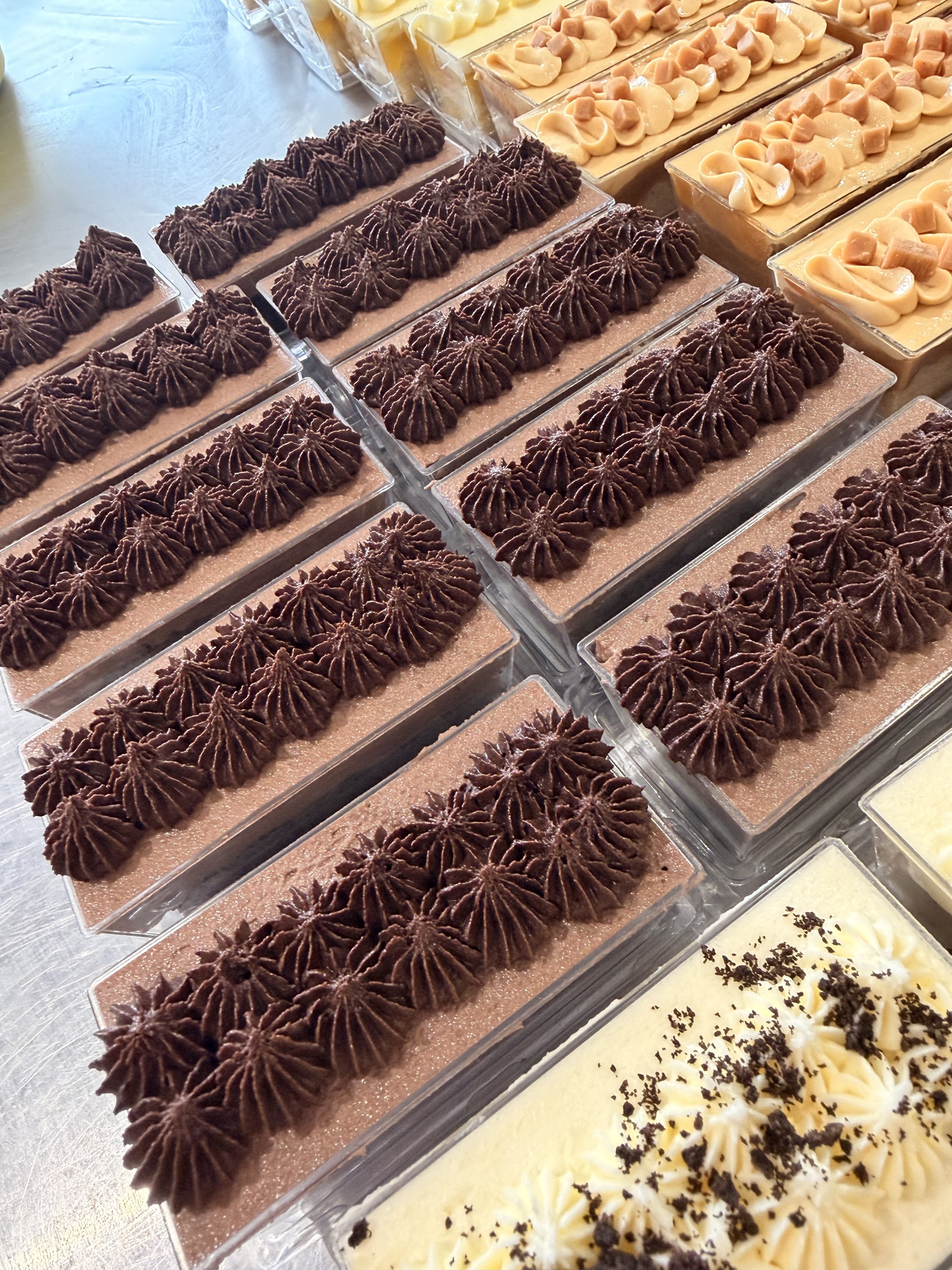 chocolate wedding samples showcasing quality ingredients