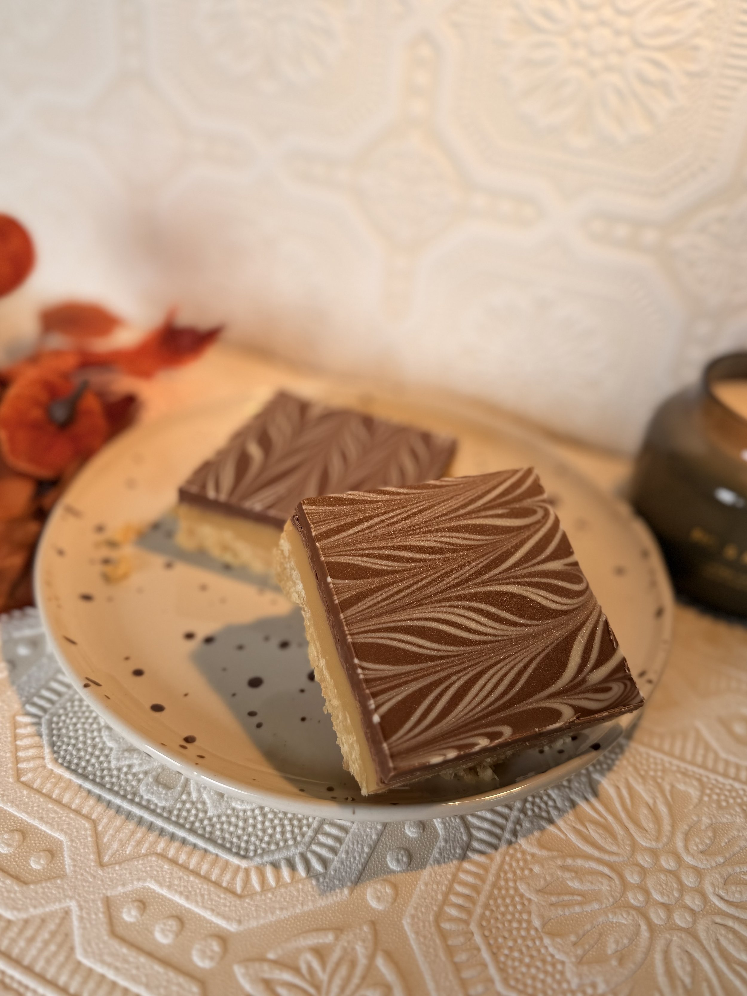 Handmade millionaire's shortbread from the Agápē September subscription box