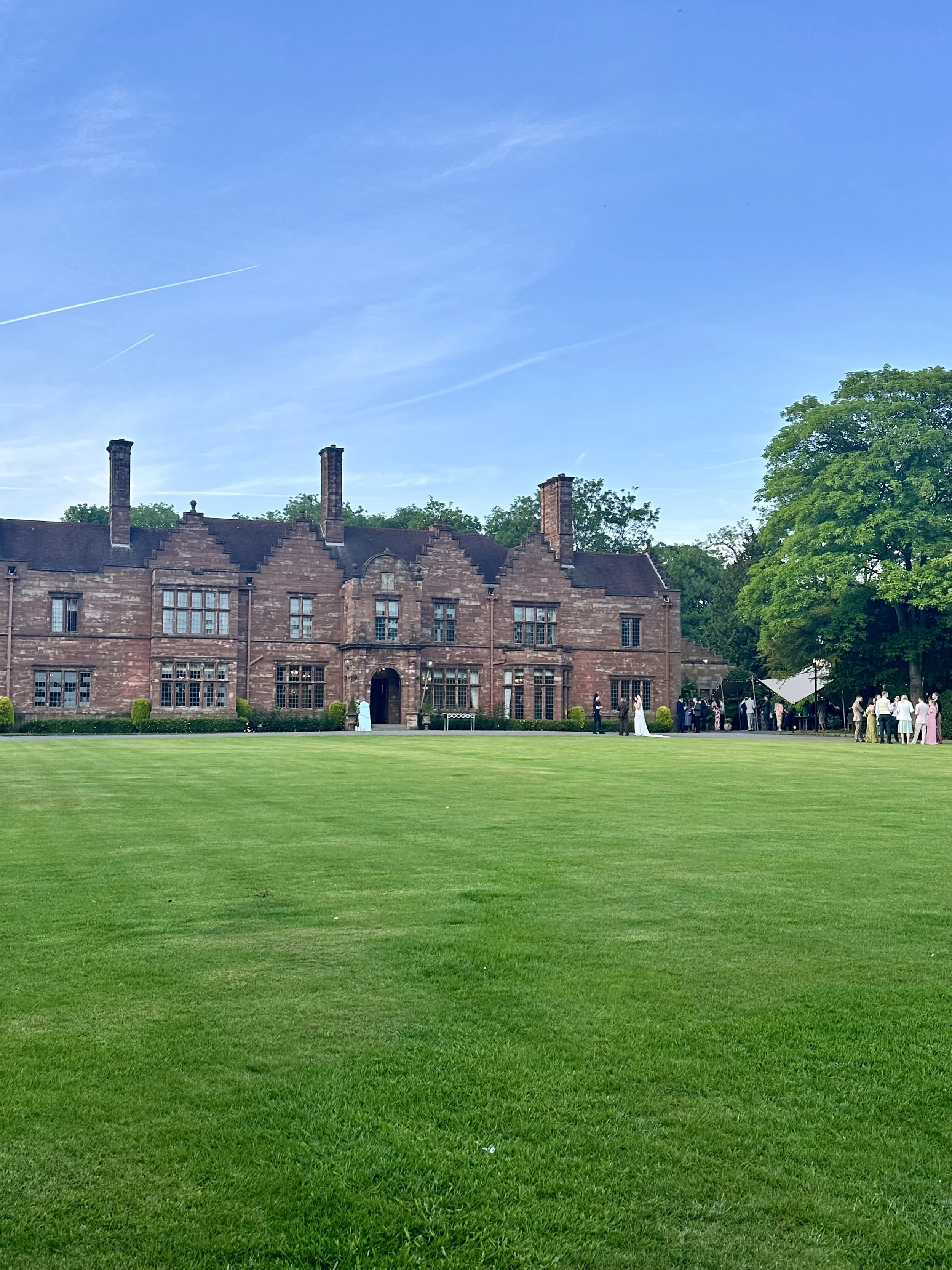Wrenbury Hall in Cheshire on Molly and Zach's wedding day