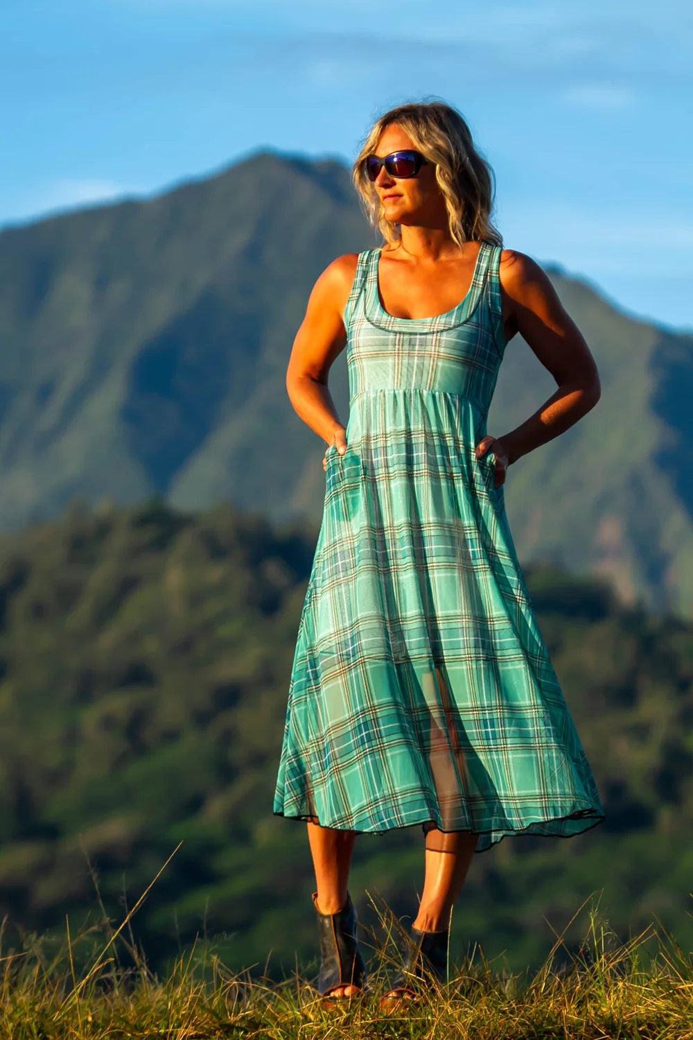 Jaybird Dress in Punk Plaid - XXS  AUTUMN TENEYL