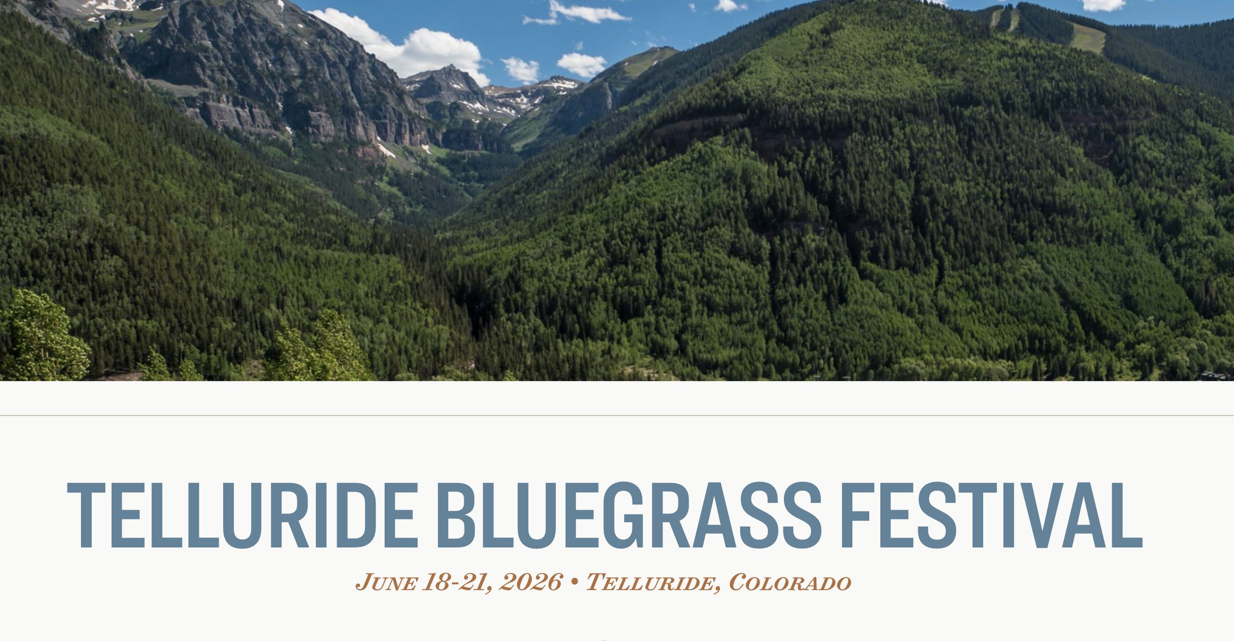 Telluride Bluegrass Festival
