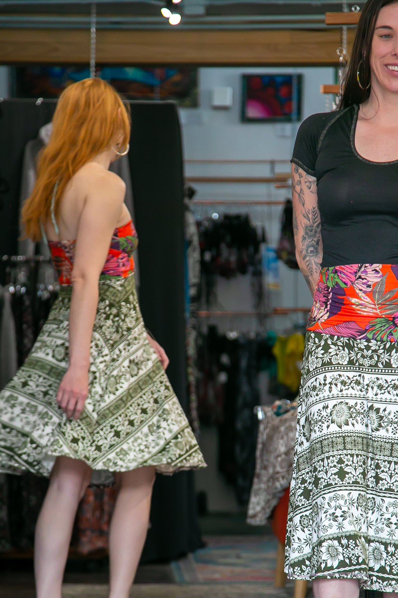 Anahola Dress in Green Goddess