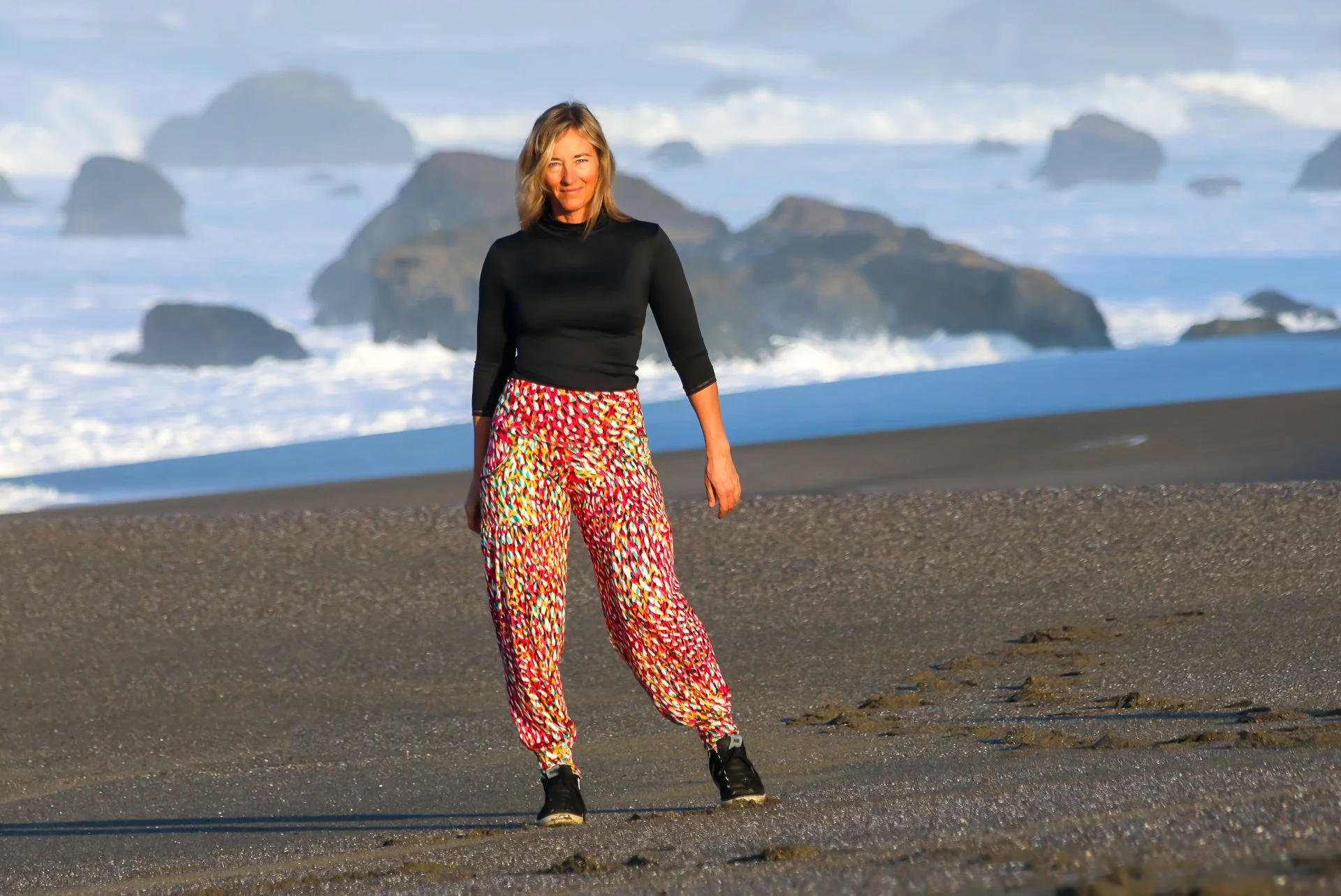 Dreamer Pant in Paint Splatter Pink