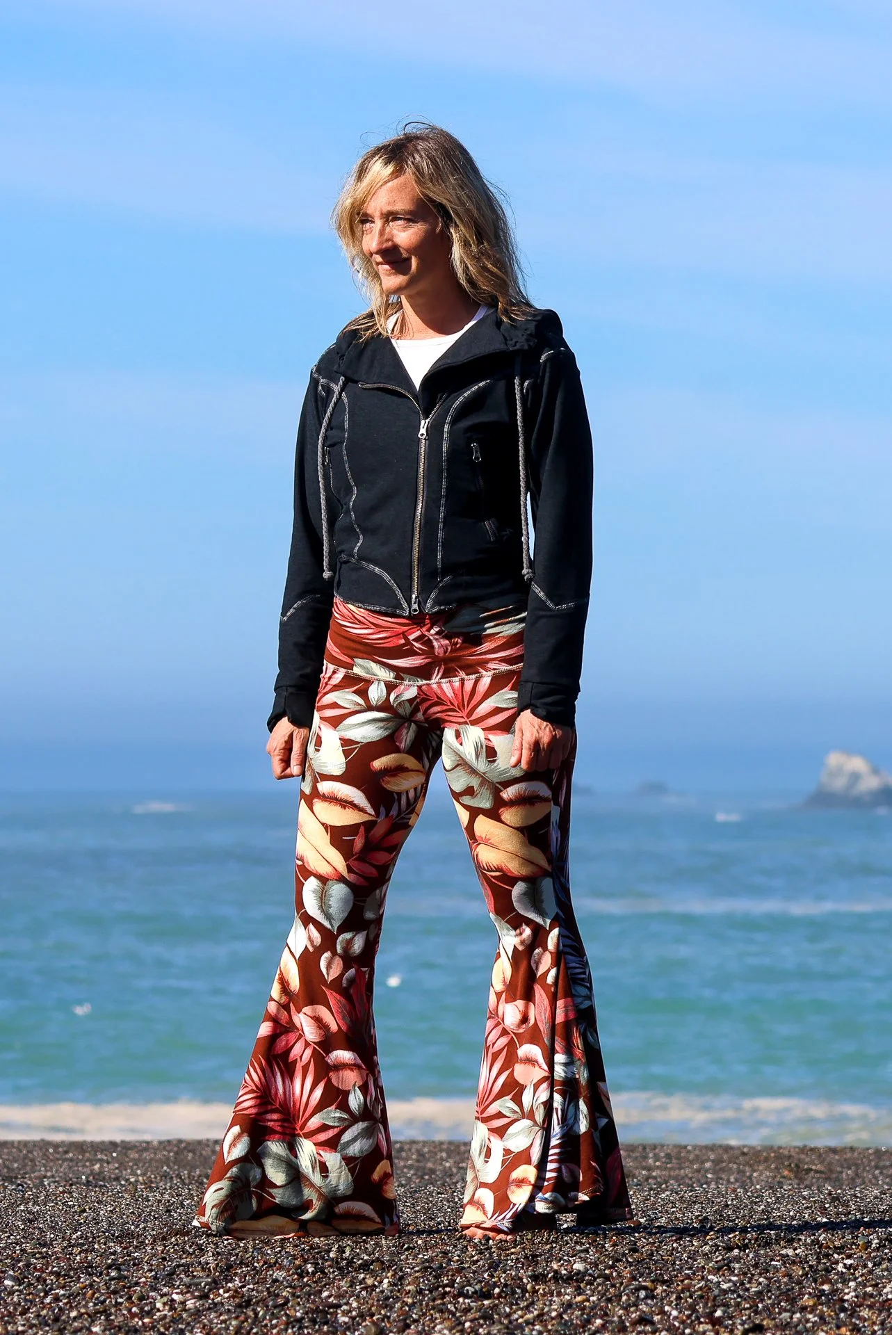 Hope Pant in Crimson Palm