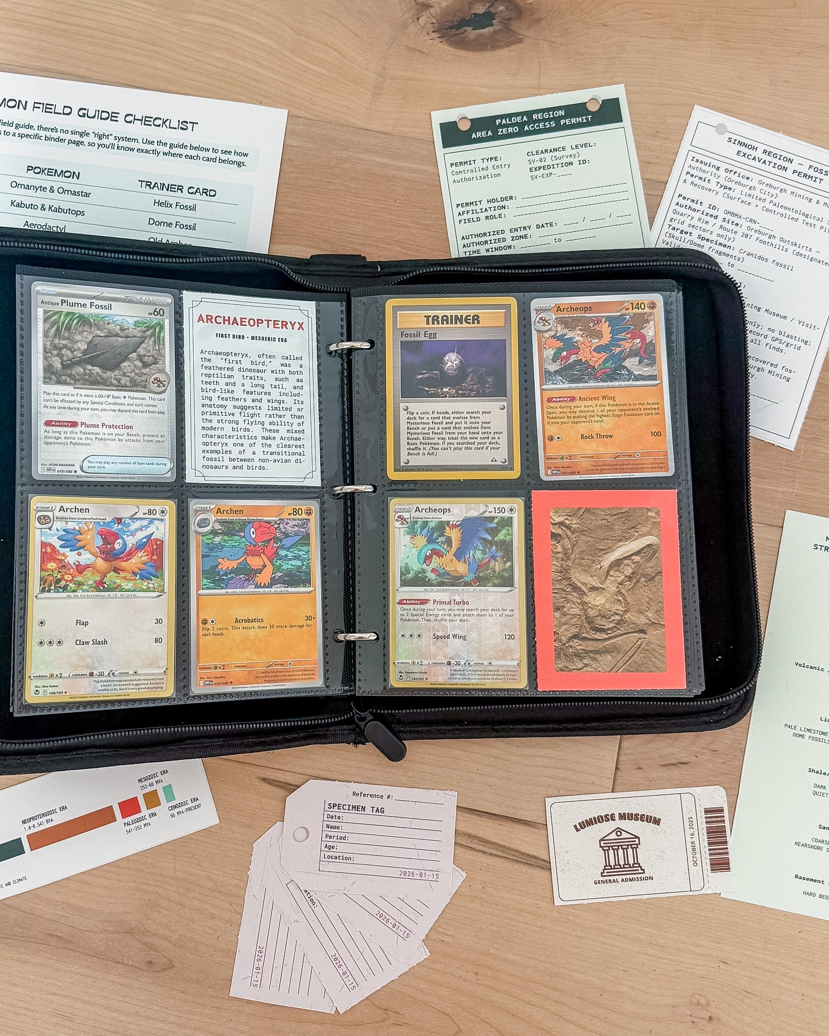 My Pokemon Field Guide Binders from Two Cats Cards on Etsy