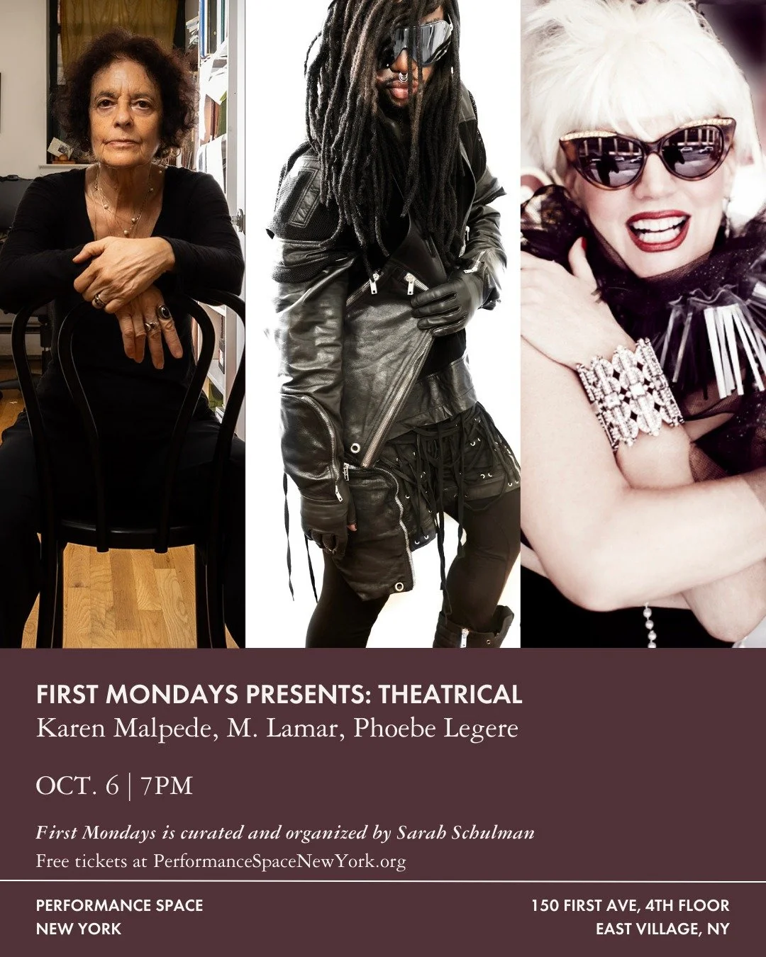 ! 🌀 PS poster just dropped 📸 Karen Malpede, M. Lamar &amp; ya gurl P. Legere&hellip; like??? #freakpower is back babyyy 😤💅 serving American zeitgeist realness 🤡✨ I&rsquo;m screaming/crying/throwing up fr. #sarahshulmanisbeautuful #phoebelegere #