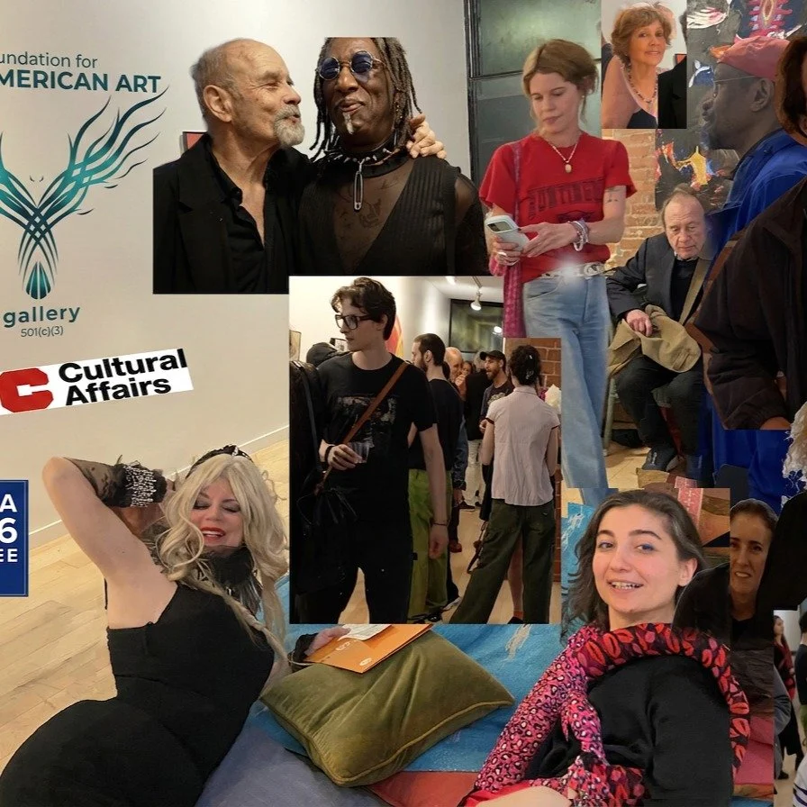"One of the best openings I've been to in years."
&mdash; Anthony Hayden-Guest

New American Art Gallery at Westbeth launched last night. The show is called NOISE &amp; FLESH: Crisis of the Image. 

The only thing better than scrolling is b