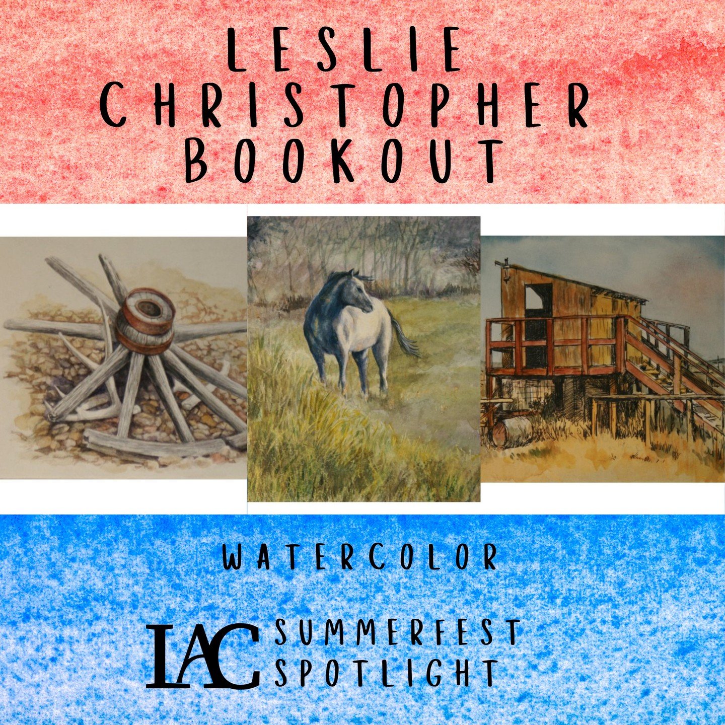 Saddle up for some spectacular art from the talented Leslie Christopher Bookout! With these beautiful watercolor paintings, Leslie captures the rustic soul and spirit of the West, from noble horses to historic homesteads. These timeless pieces are th