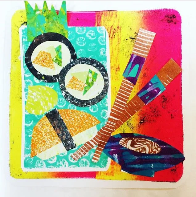 No press? No problem! ⁠
⁠
Swipe to see the magic of Gelli plate printmaking! ⁠
⁠
Join us for a super fun, three-Tuesday workshop where you&rsquo;ll learn to create stunning, one-of-a-kind prints without any complicated equipment. Instructor Susan Gri