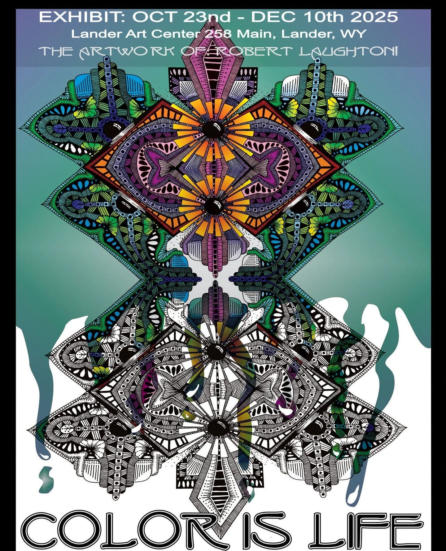 Robert Laughton&rsquo;s practice crosses disciplines. From traditional pen and ink to bronze sculpture, from digital design to mixed media, Color is Life brings these threads together in one room. ⁠
⁠
Visit this week during gallery hours. Tue&ndash;F