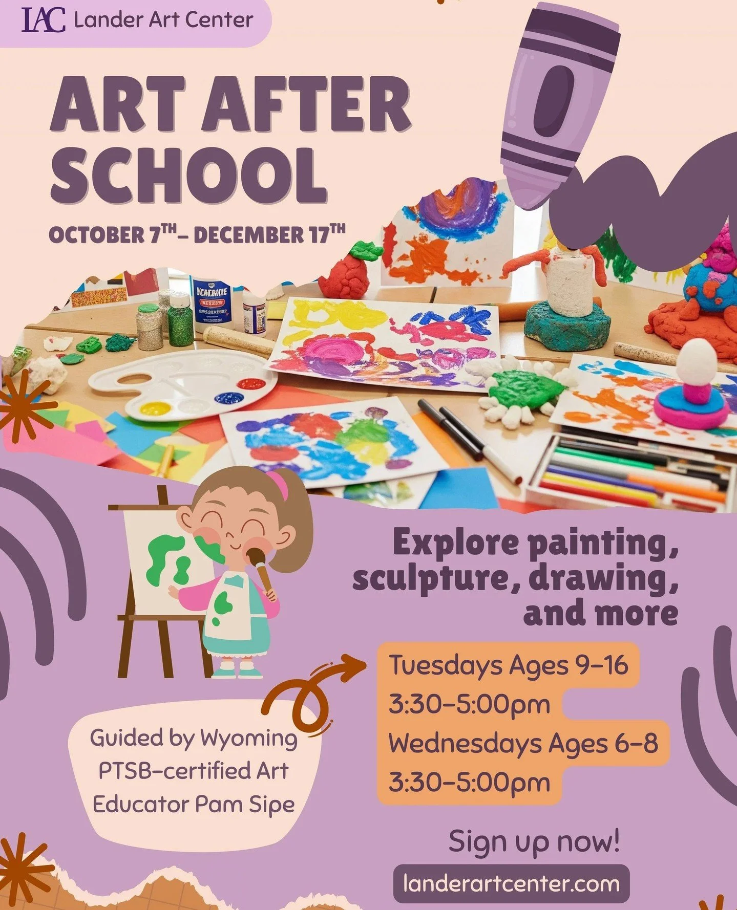 Art After School for ages 9&ndash;16 meets Tuesdays from 3:30&ndash;5:00 PM. Drawing, watercolor, acrylics, book illustration, stenciling, papier m&acirc;ch&eacute;, and felt art. Limited spots. ⁠
⁠
What they&rsquo;ll make:⁠
From observational drawin