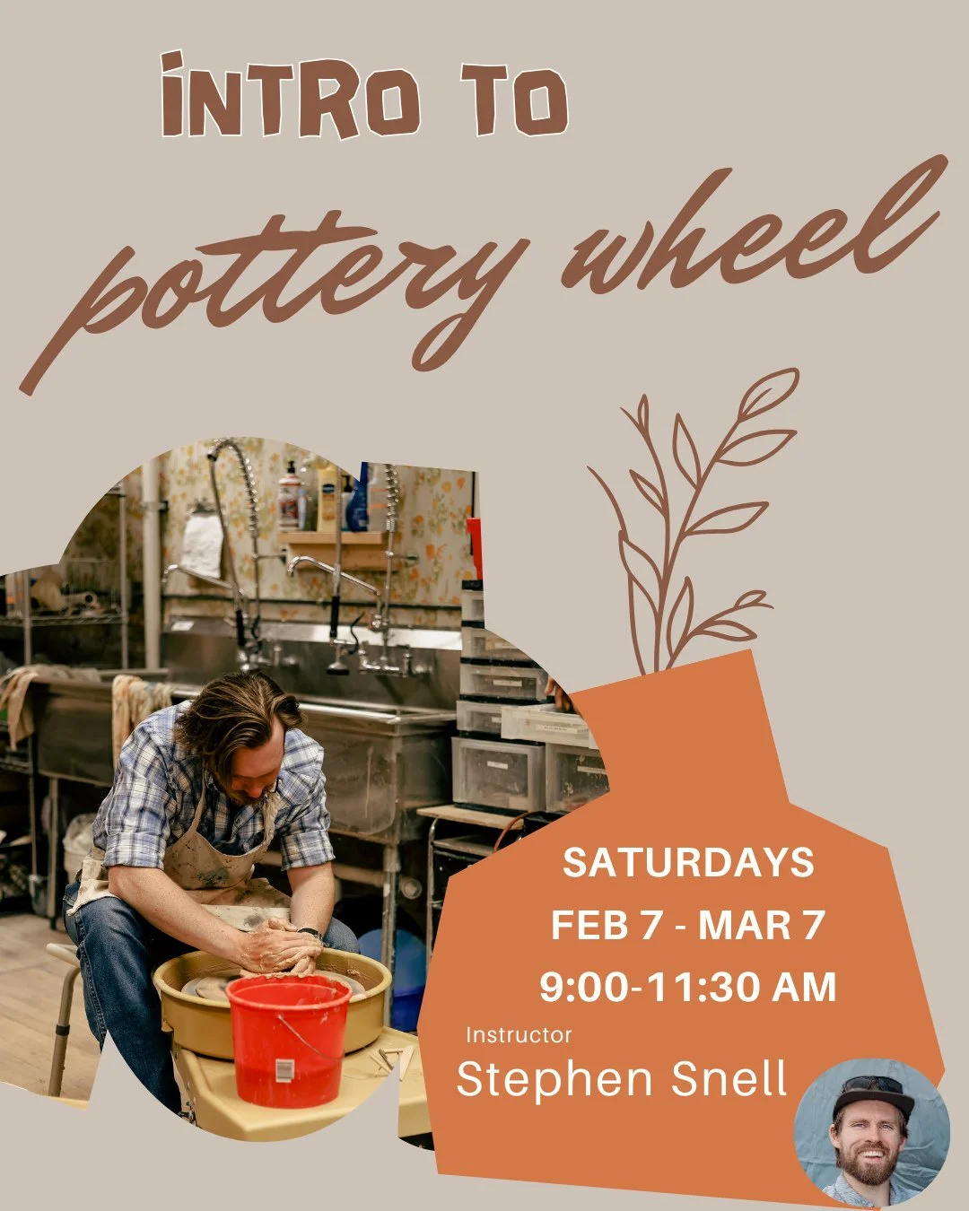 Join us at the LAC Clay Studio for an introduction to throwing pottery on the potter's wheel!⁠
⁠
This class is designed to take complete beginners from knowing nothing about ceramics to comfortable familiarity with making vessels on the potter's whee