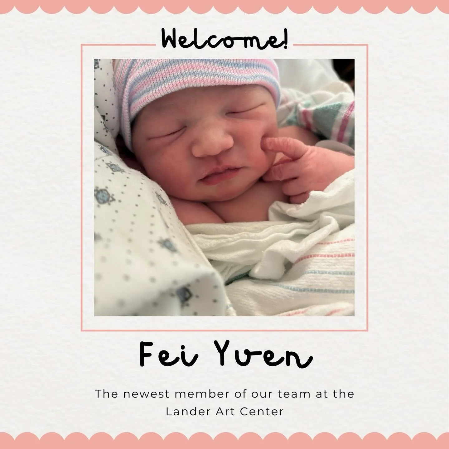 Our social media manager, Samone, had her baby! Welcome to the world, Fei!