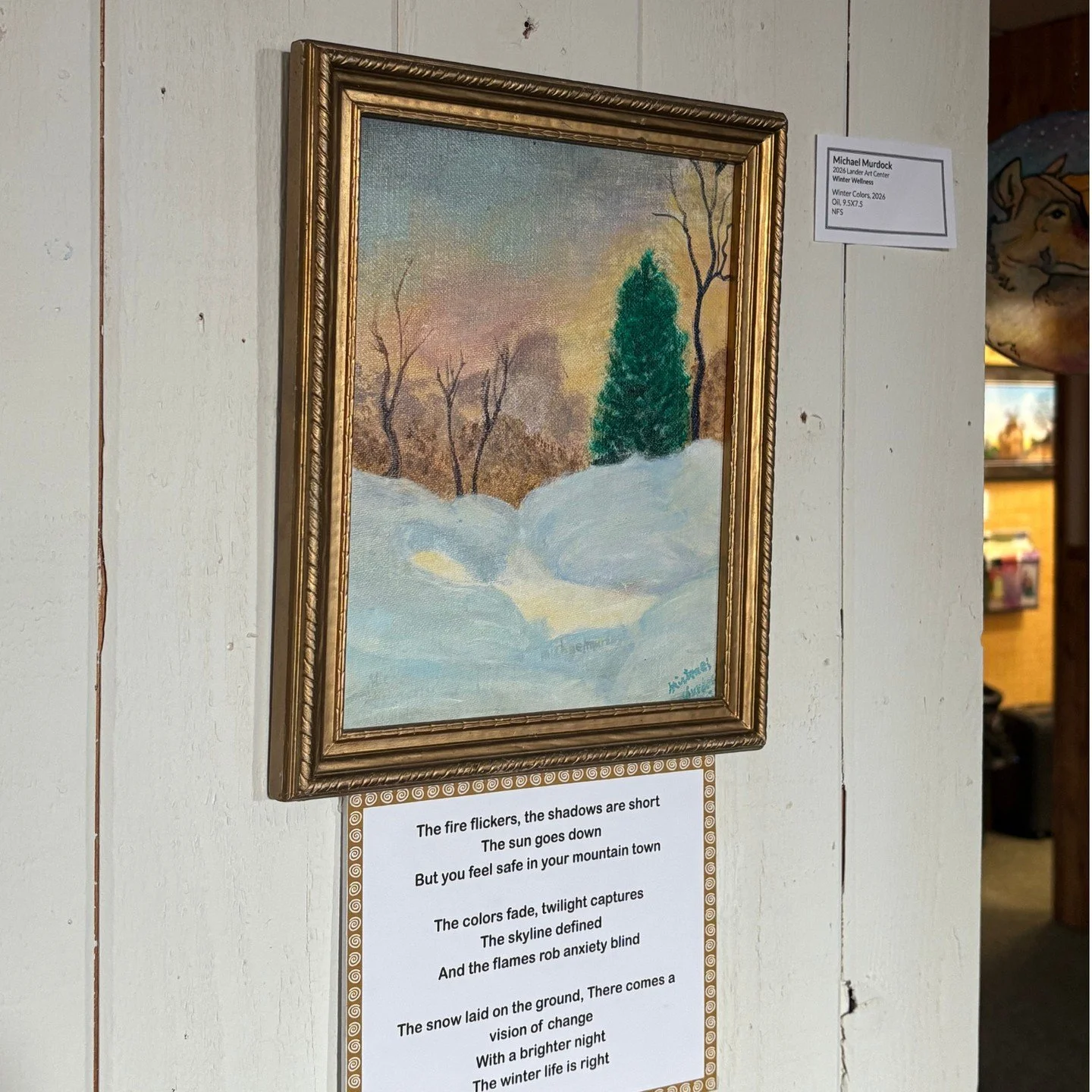 &ldquo;Winter Wellness&rdquo; is an exploration of our community&rsquo;s relationship with the season of winter. The exhibition will be up for the public until March 7th. Open Tues.-Fri. 2-, Saturdays 10-4.⁠
⁠
Michael Murdock⁠
⁠
More information at L