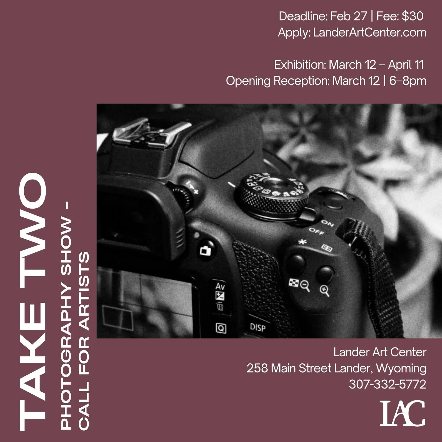 Stop scrolling through your camera roll and start submitting! Today is the final day to apply for Take Two.⁠
⁠
No theme. No limits. Just a celebration of photography. We want to see what you&rsquo;ve been capturing.