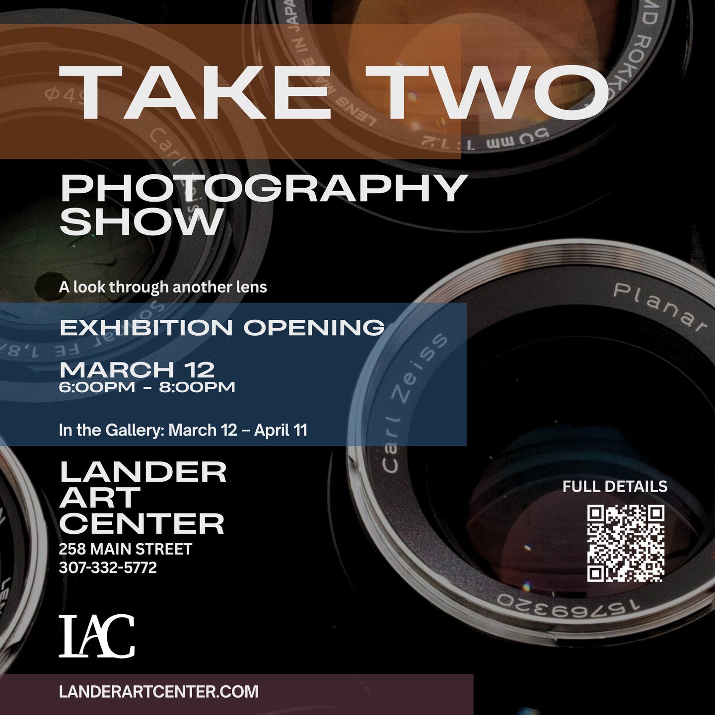We&rsquo;re opening Take Two tomorrow night at 6:00 PM. As our final show dedicated specifically to photography, we&rsquo;d love to see you there to support these incredible artists.