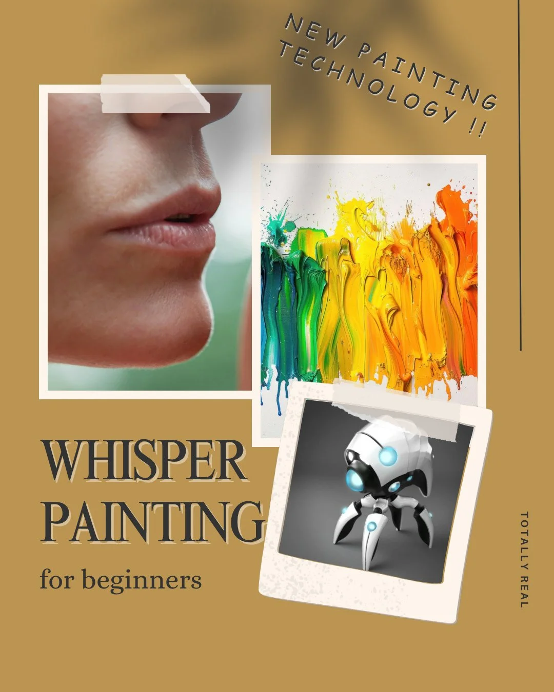 Sign up for our new Whisper Painting class! Thanks to a brand new technology of nanobot-infused acrylic paint, the landscape of art is forever changed. 

Learn how to whisper commands to the paint and watch it move across the canvas. Our instructor i