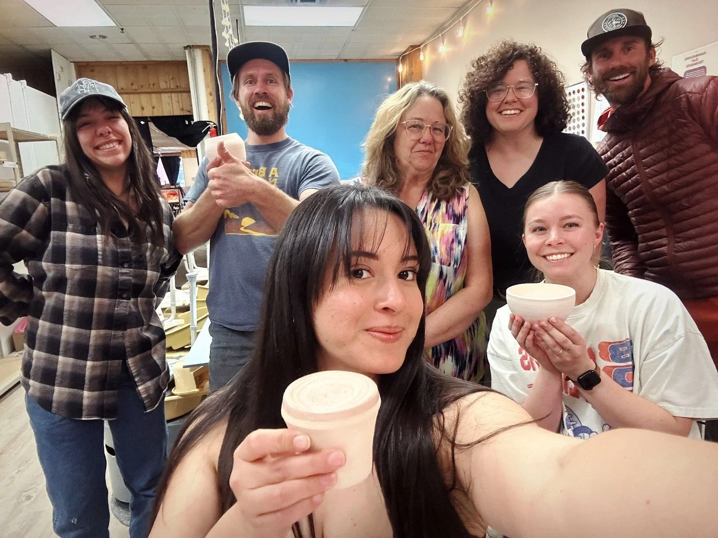 Scenes from our most recent Intro to Pottery Wheel course here at the Lander Art Center!⁠
⁠
Curious about making pottery?  Looking for a creative outlet, or just a chance to get your hands in the mud?⁠
⁠
Come take our upcoming Intro to Pottery Wheel 