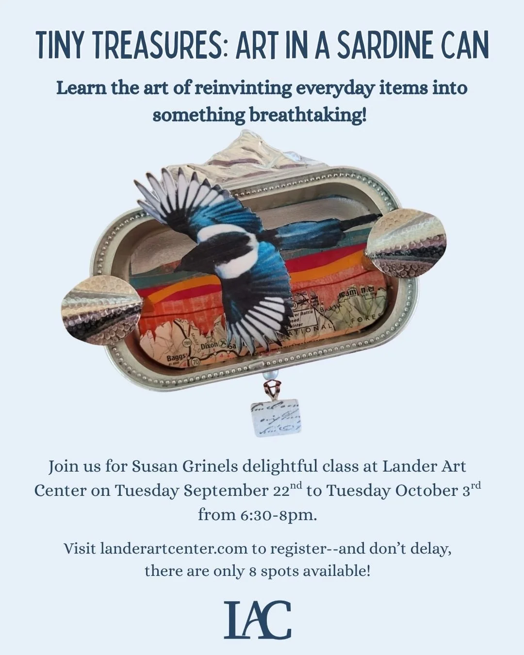 Do you ever feel like you are living in your own little world? Bring that world to life in this exciting class! Whether fantasy or reality-based, you will be able to create your own tiny universe and then take it home in your pocket. The best part? T