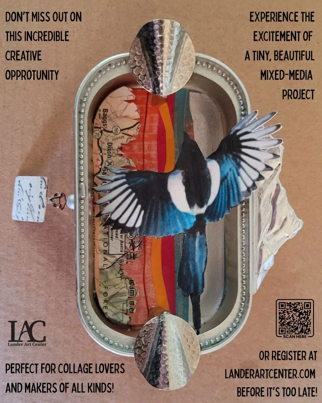 Tuesday Nights | 4 Sessions | Sept. 22-Oct. 13 | 6:30-8PM⁠
⁠
Calling all collectors! Have you ever wondered what to do with beautiful bits of broken jewelry, tiny vintage photos, or other miniature treasures you have accumulated over the years? Why n