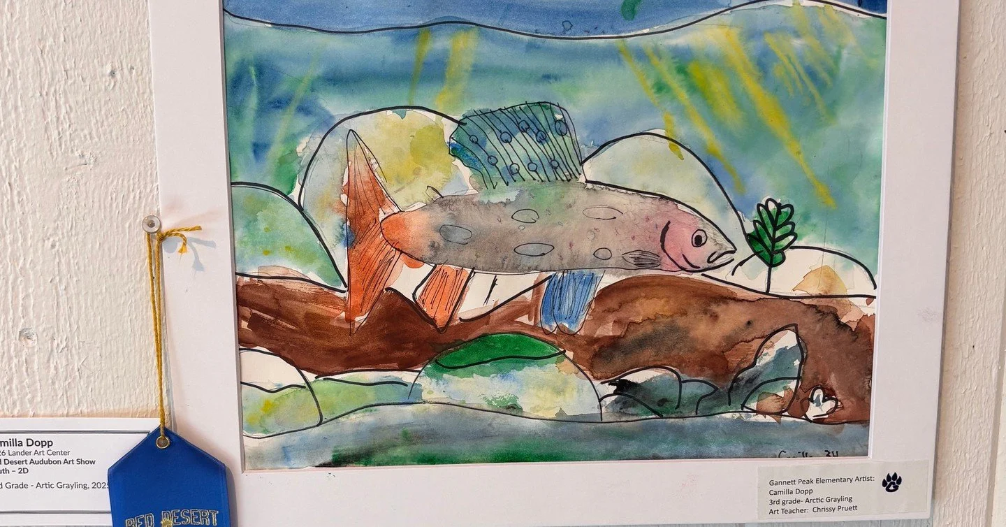 We are proud to present the Red Desert Audubon Wildlife Art Show winners of the Youth (11 and under) category! 
First prize: Camilla Dopp 
Second prize: Paul Chapin 
Third prize: Vincent Sollars
Honorable mentions: Lauren Ward and Kodi Pruett

Don&rs