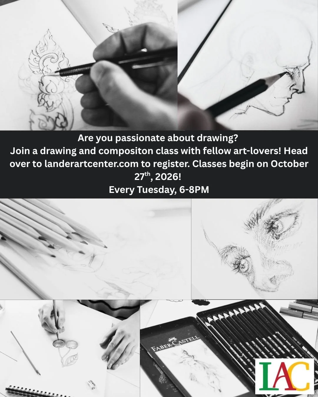 Calling all artists! If drawing is your favorite medium, we have a class perfect for you. This course is beginner friendly and also caters to those with prior experience. Join us at the Lander Art Center to have fun with fellow illustrators and enhan